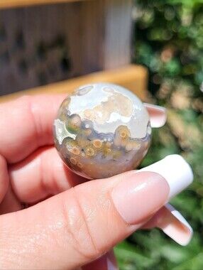Ocean Jasper Sphere - Old Stock Jelly Crystal Sphere
